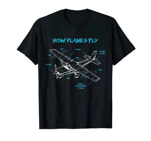 How Planes Fly Funny Aviation Gift RC Plane Pilot T-Shirt