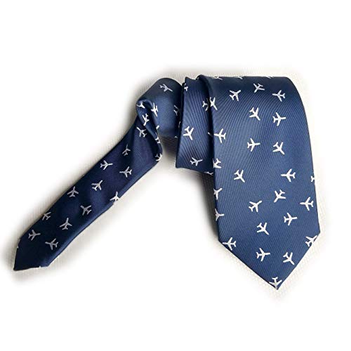 Men's Airplane Necktie - Pilot Neck Tie - Pilot necktie - Commercial Pilot Gift - Pilot Gift for Men - Aviation Necktie - Flight Attendant Gift for Men - Air Force Necktie - Boeing - Fighter Pilot