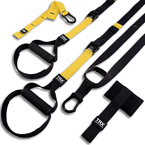 TRX All-in-One Suspension Training System, For Weight Training, Cardio, Cross-Training & Resistance Training, Full-Body Workout for Home, Travel & Outdoors, Includes Indoor & Outdoor Anchors