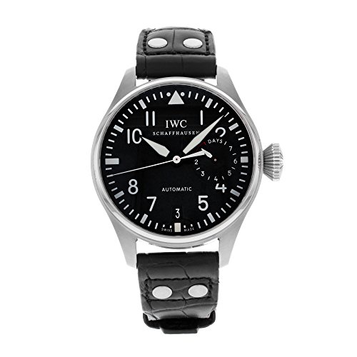 IWC Big Pilot Black Dial Leather Mens Watch IW500901