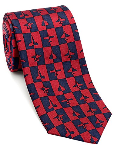 Josh Bach Men's Aviation and Airplane Silk Necktie, Made in USA