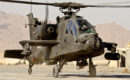 A U.S Army Boeing AH 64D Apache Helicopter