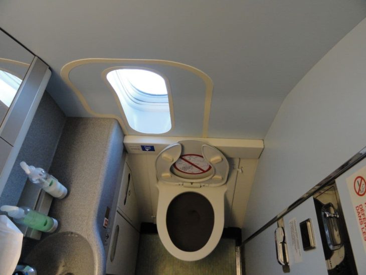 Airplane Toilet with Window