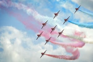Colour on RAF Red Arrows