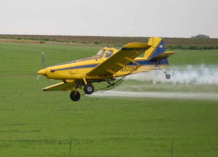 Crop duster or air tractor in North Central Washington