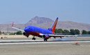 Crosswind landing for this Southwest Airlines Boeing 737