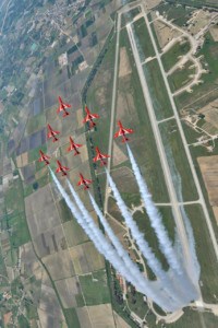 Looping RAF Red Arrows