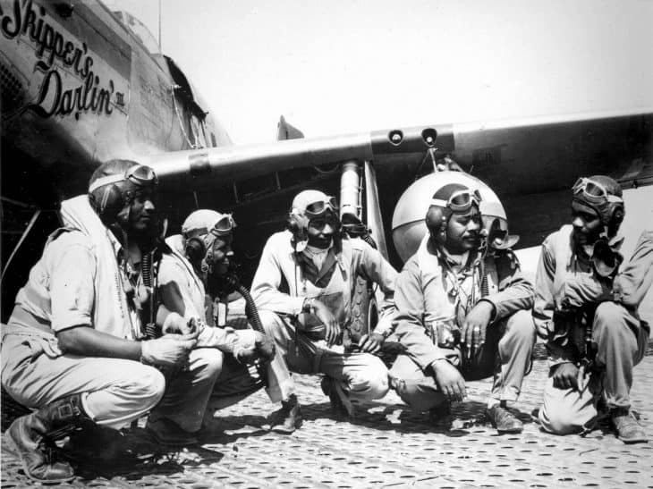 Pilots of the 332nd Fighter Group at Ramitelli Italy