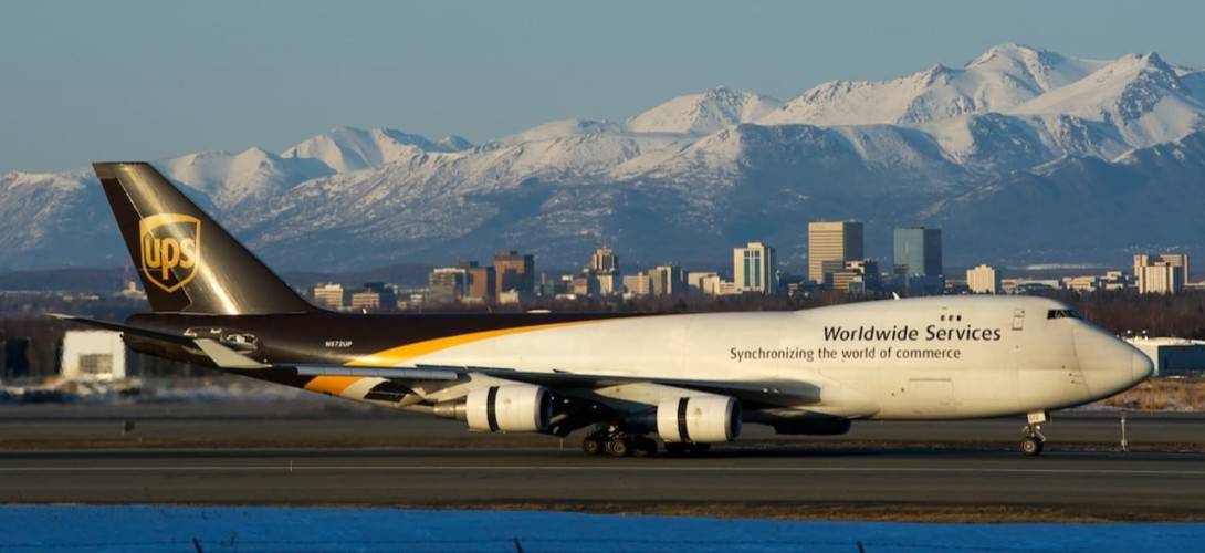 UPS Boeing 747 400F at Ted Stevens Anchorage International Airport