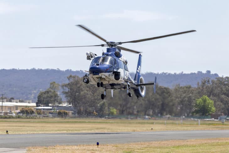 Victoria Police operated by CHC Helicopter VH PVD Eurocopter AS365 Dauphin.